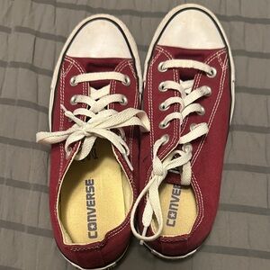 Converse Kids Burgundy Sneakers